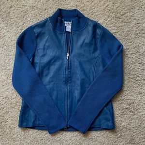 Pendleton Leather and Knit jacket